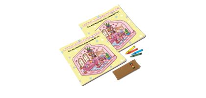 14x14cm Custom Colouring Books