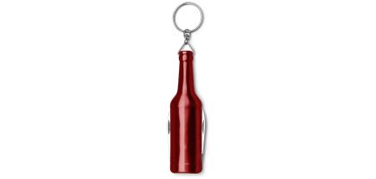 Metal Bottle Shaped Key Holder With Knife And Bottle Opener