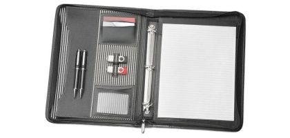 A4 Zippered Compendium with Removable 3 Ring Bind