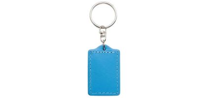 Coloured Bonded Leather Keyring