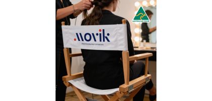 Custom printed directors chair with full colour logo - Australian made