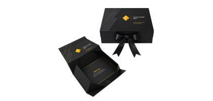 Full Colour Magnetic Gift Box with Ribbon - Large