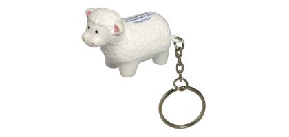 Keyring with Sheep Stress Reliever