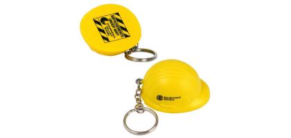 Keyring with Helmet Stress Reliever