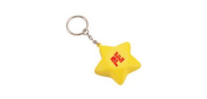 Keyring with Star Stress Reliever