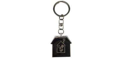 Casa Gunmetal Keychain