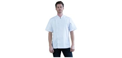 Aussie Chef Alex Zipper Chef Jacket White