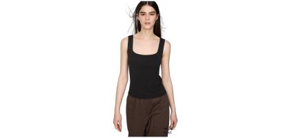 C 3D Knit Ribbed Square Neck Sweater UNIQLO