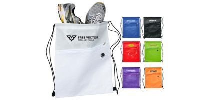 Waves Drawstring Bag
