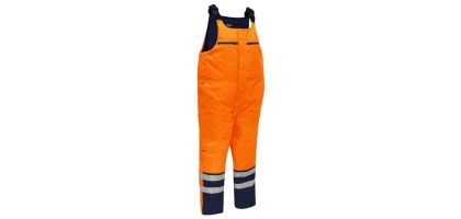 Taped Hi Vis Freezer Bib & Brace Coverall