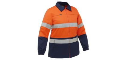 Women's Taped Hi Vis Drill Jacket