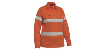 Women's Taped Hi Vis Cool Lightweight Closed Front Shirt