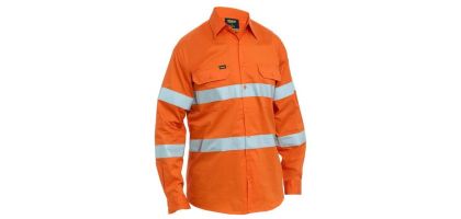 Taped Hi Vis Cool Lightweight Drill Shirt