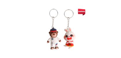 Custom Shaped PVC Keyring