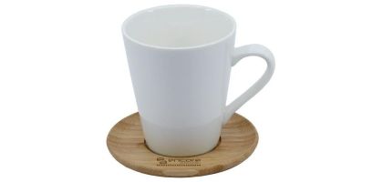 Carmel Vee Mug & Saucer