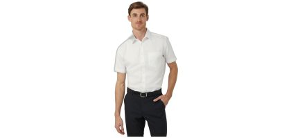 Stretch Twill Short Sleeve Mens Shirt
