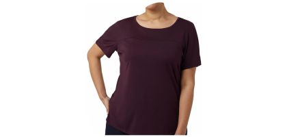 Matt Jersey Boat Neck Short Sleeve Top