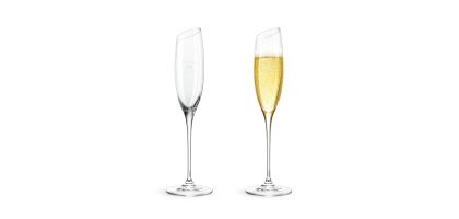 Slanted Champagne Glass