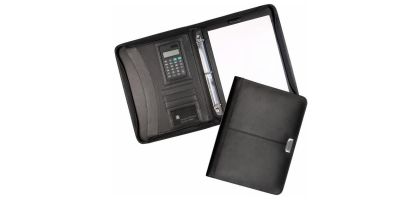 Essex Leather Zippered 3 Ring Compendium