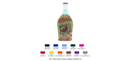Short Bottle Cooler with Zipper