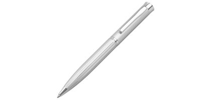 Stripe Silver Ballpoint Pen