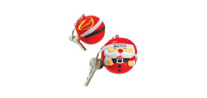 Keyring with Santa Stress Reliever