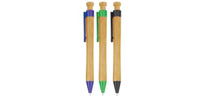 Bamboo Pen Push Button