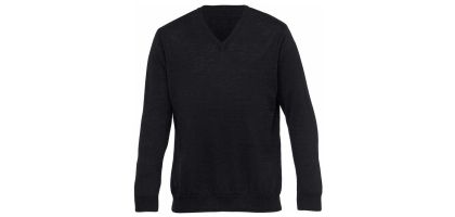 Merino Detailed Vee Pullover - Mens