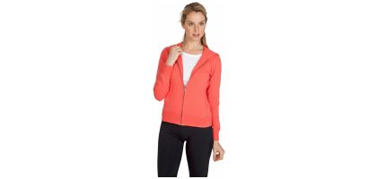 Ladies Spandex Zip Hoodie
