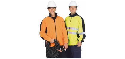 Hi Vis 100% Polyester Polar Fleece Jacket - Hi Vis