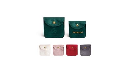 Square Velvet Jewellery Pouch