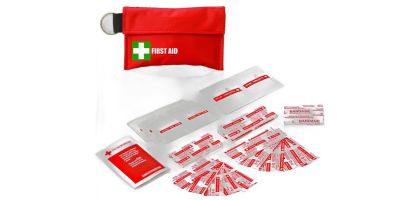 34pc First Aid Pouch on Keyring