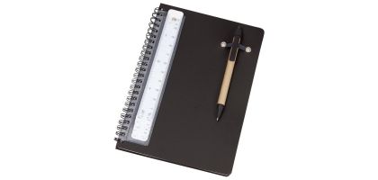 A5 Notebook With Pen And Scale Ruler