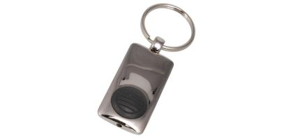 Chrome Led Torch Keyring