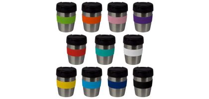 8oz/235ml Stainless Steel Karma Kup Plastic Flip Lid