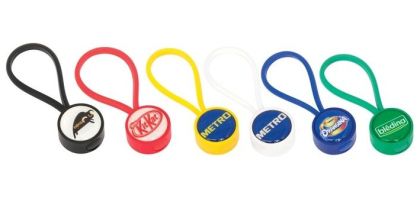 Globus Keyring Plastic Round