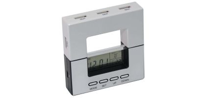 3 Port Usb Hub And Desk Clock