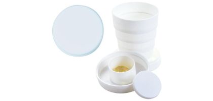 100Ml Collapsible Cup With Pillbox