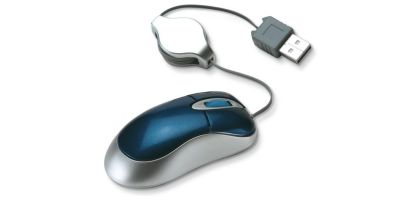 Optical Mouse With Retractable Cable