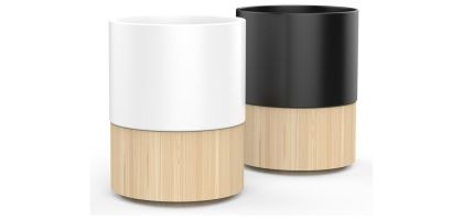Ceramic Coffee Mug with Bamboo Base