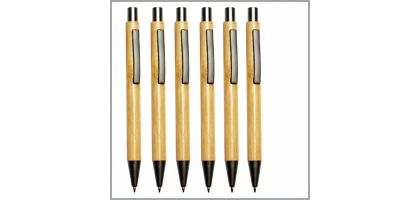 Bamboo Click Action Ball Pen