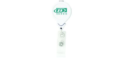 Tear Drop Shaped Retractable Badge Holder -