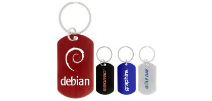 Dog Tag Keychain