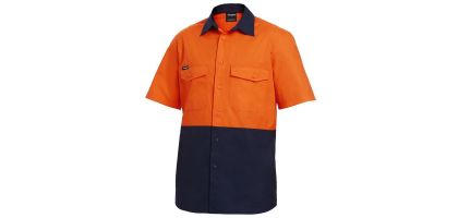 Mens Workcool 2 Spliced Shirt Short Sleeve