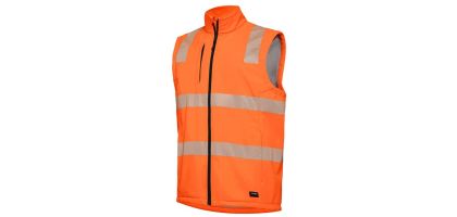 Mens Reflective Soft Shell Vest