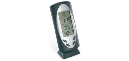 Weather Station Clock On Stand
