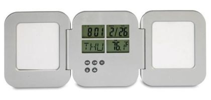 Desk Clock W/ Photoframe