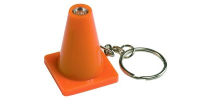 Light Up Safely Cone Keytag