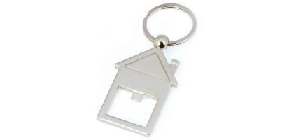 Home Shaped Bottle Opener Keyring