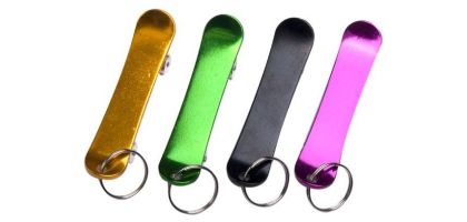 Bottle Opener Keyring - Skateboard Design